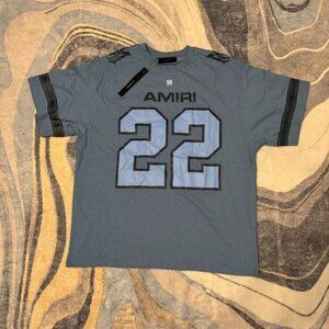 Amiri 22 Jersey Blue Tee Mens Size Large